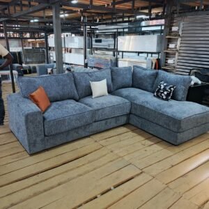Shital Furniture Modern Grey L-Shape Sectional Sofa